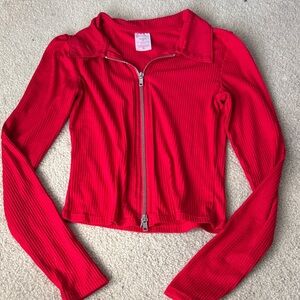 No Boundaries Red Button Down Shirt